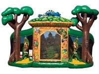 Rain Forest Fun Web Jumping Castle Moonwalk