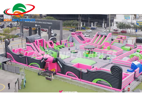 Wonder Inflatable Theme Park Popular For Rental