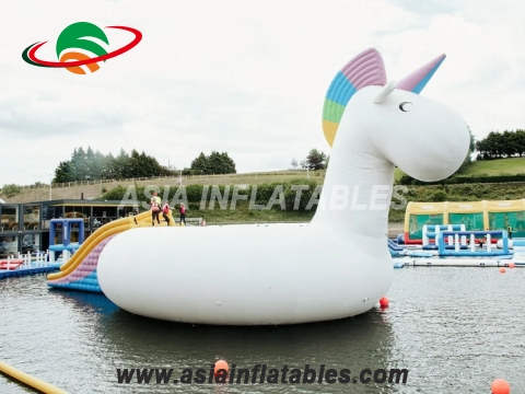 Giant Unicorn Float Party Island Inflatable Unicorn Water Park